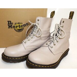 Dr Martens 1460 Vintage Taupe Leather Virginia boots - Ladies size 10